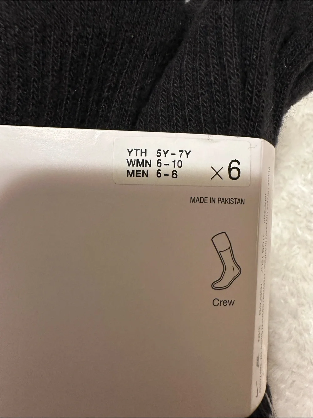 Nike Everyday Plus Black Socks